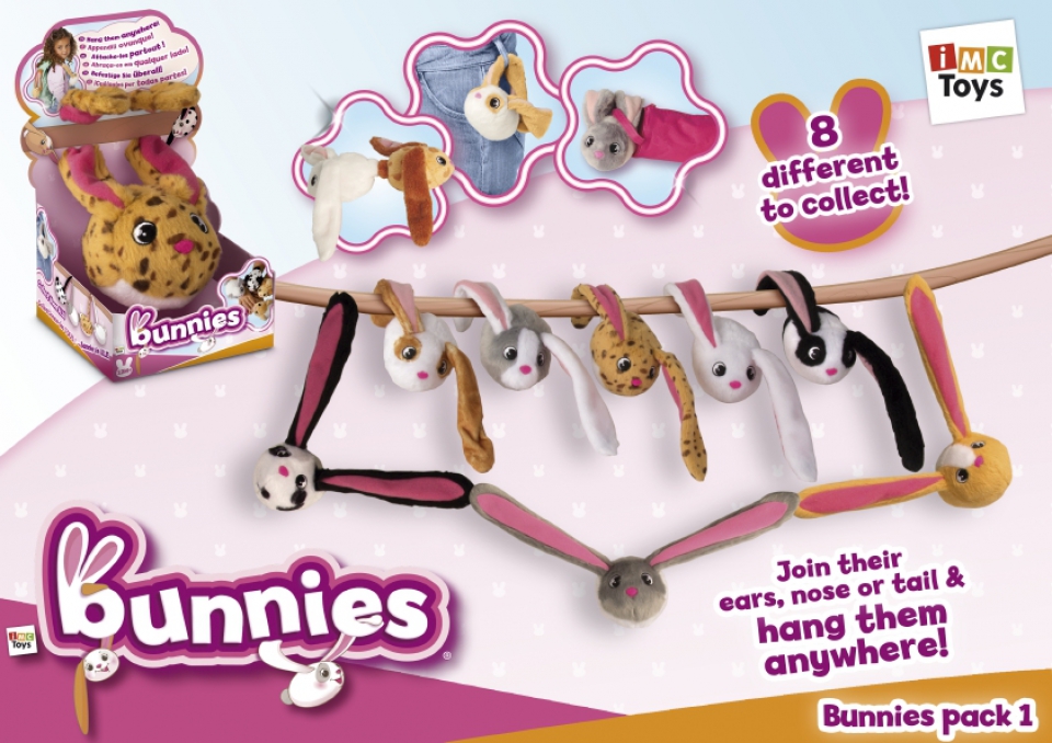 Кролик Bunnies с магнитами, 9,5 см  